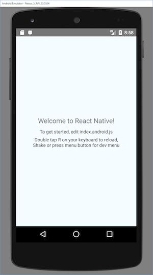 react native run android emulator mac